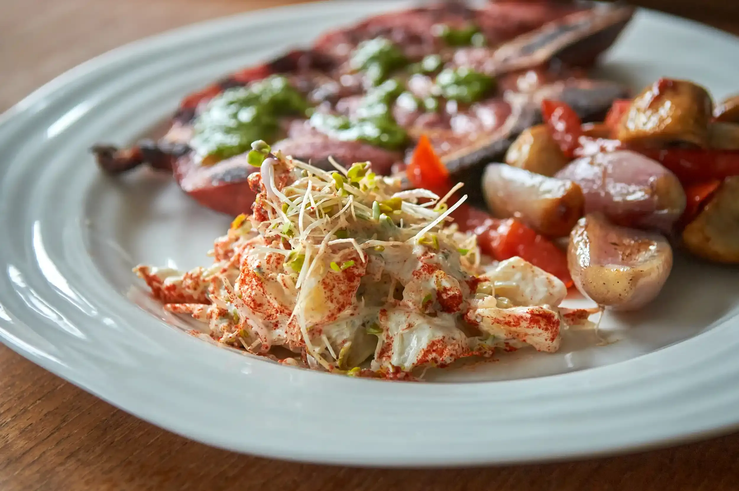 Grillsalat med spirer