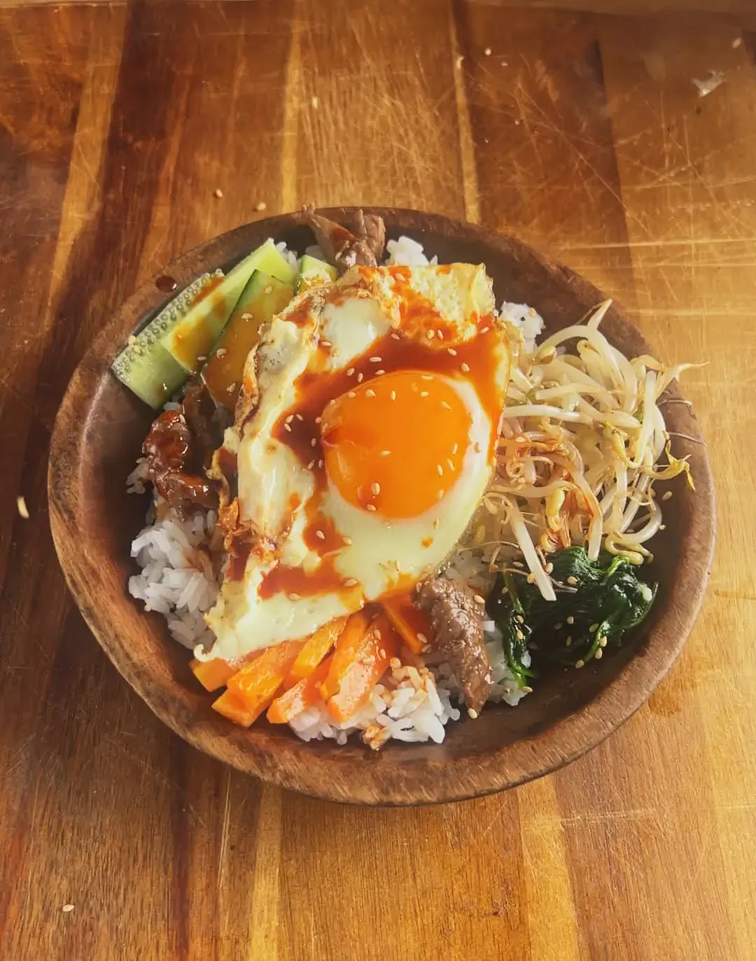 Forenklet Bibimbap — steg 10