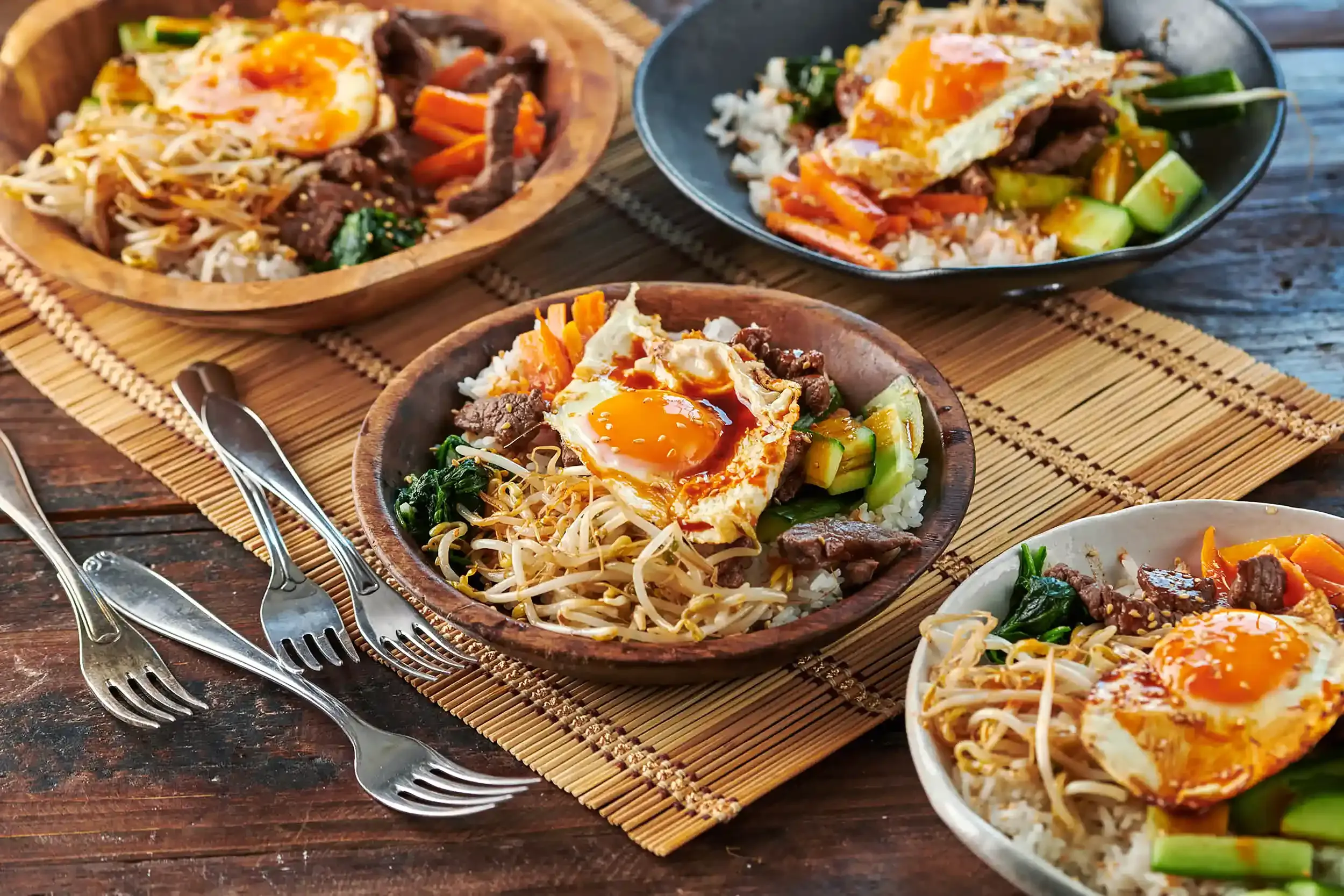 Forenklet Bibimbap