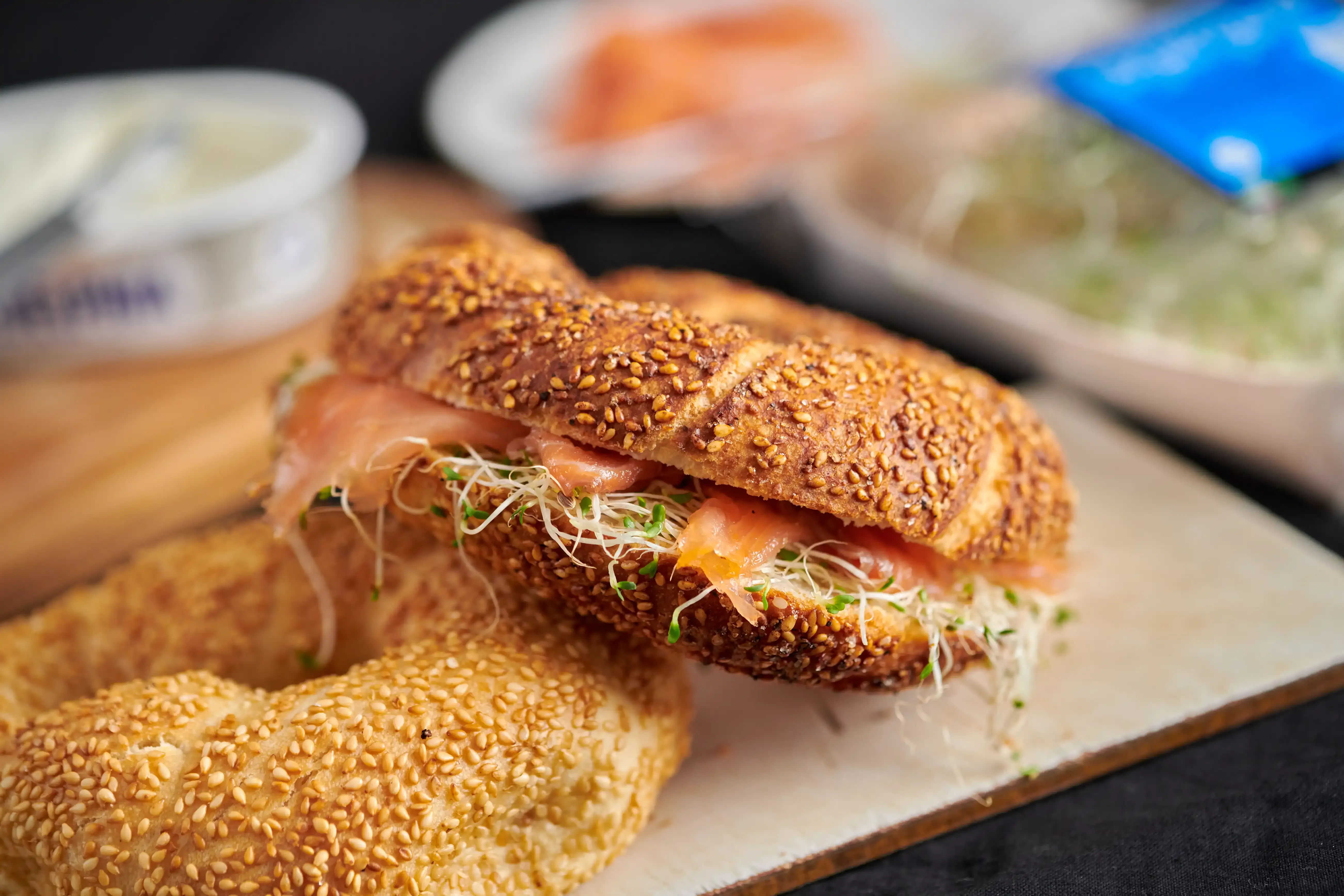Røkelaks bagel