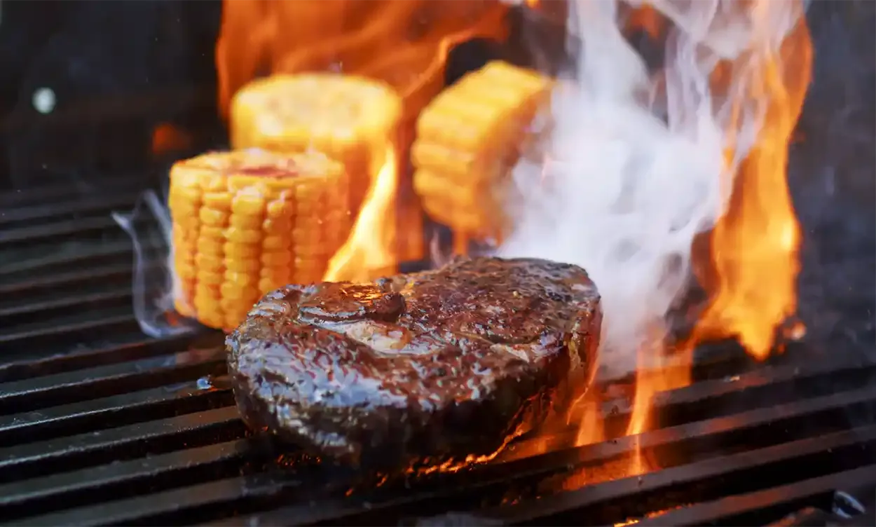entrecote på brokkoliseng — steg 3