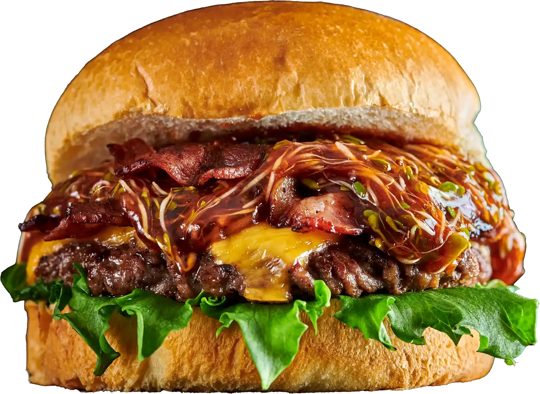 spicy-bbq burger
