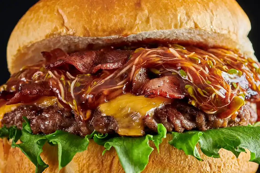 spicy-bbq burger — steg 6
