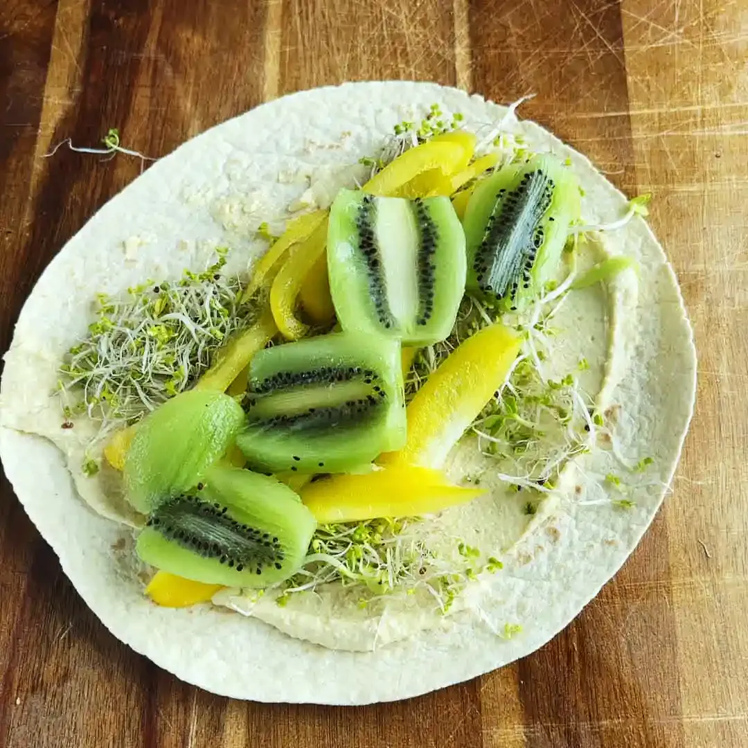 Vegansk vitamin wrap — steg 8