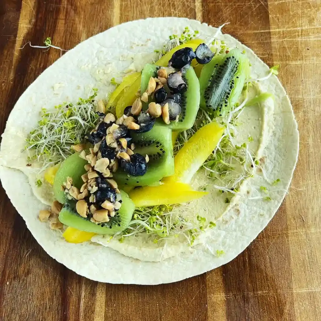 Vegansk vitamin wrap — steg 9