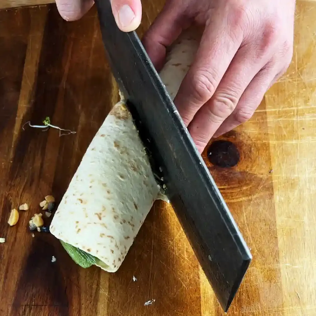 Vegansk vitamin wrap — steg 10