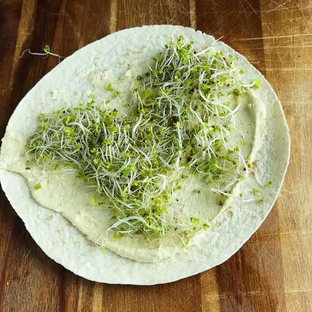 Vegansk vitamin wrap — steg 6