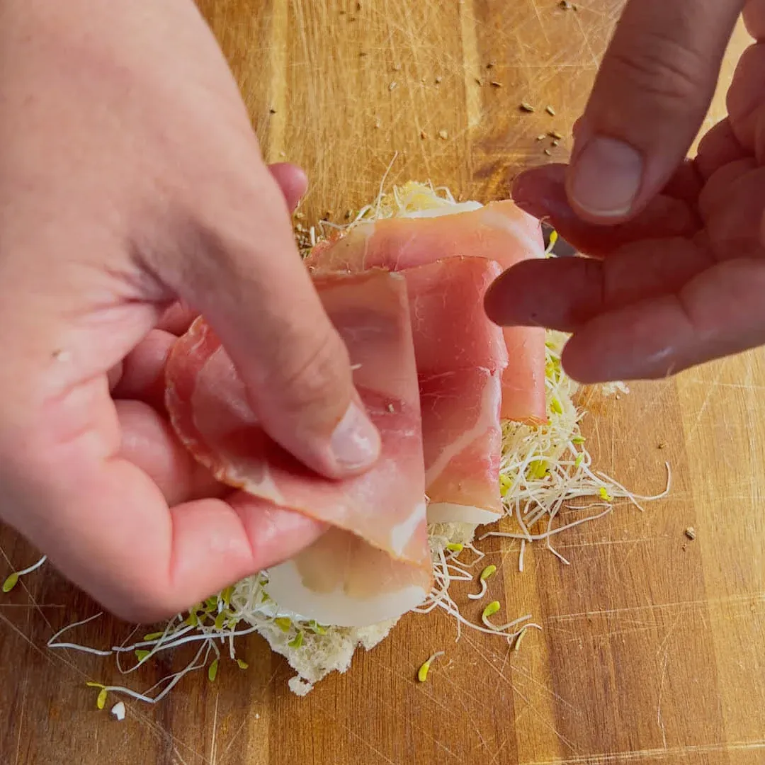 Spekeskinke smørbrød — steg 5