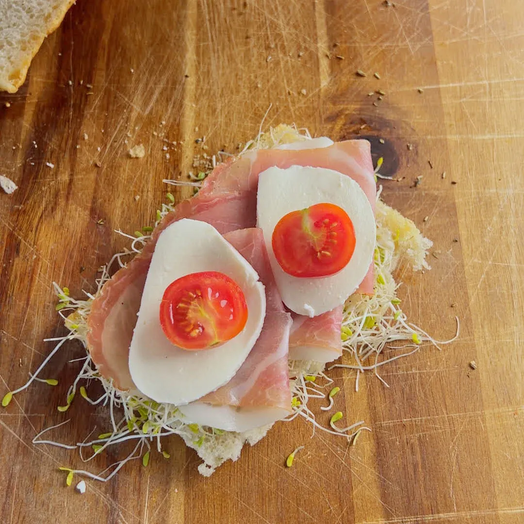 Spekeskinke smørbrød — steg 7