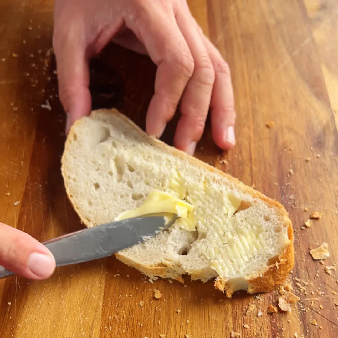 Leverpostei smørbrød — steg 2