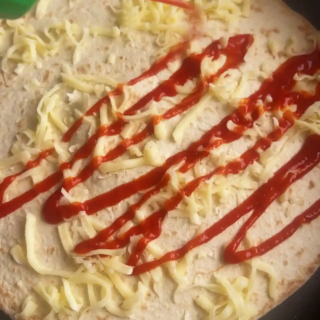Pizza Wrap — steg 4