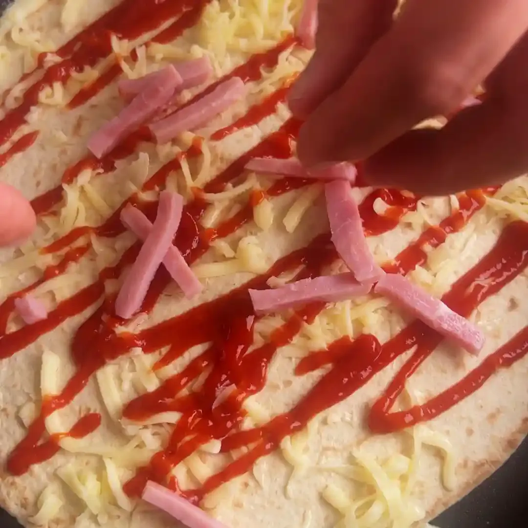 Pizza Wrap — steg 5
