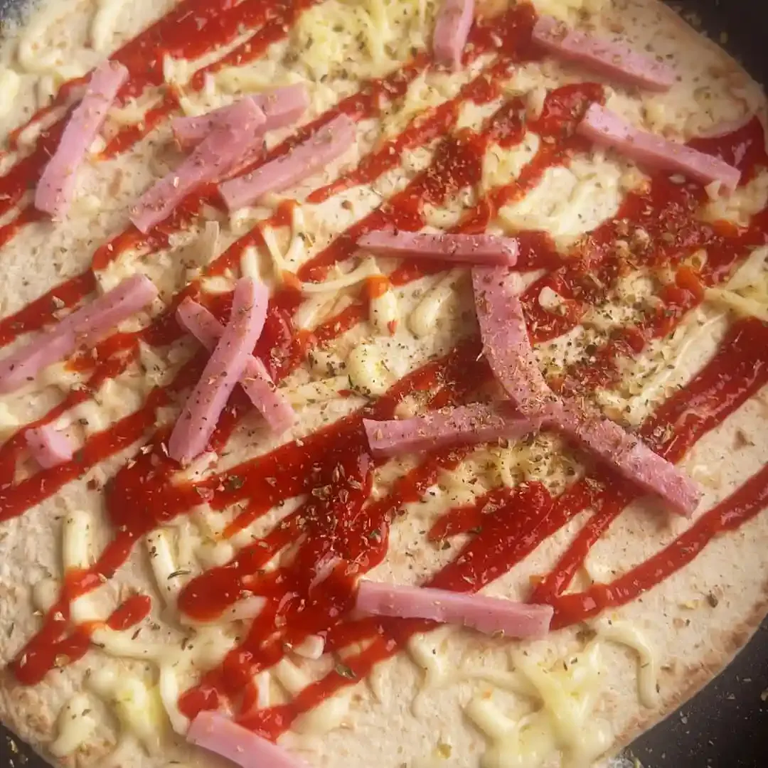 Pizza Wrap — steg 6