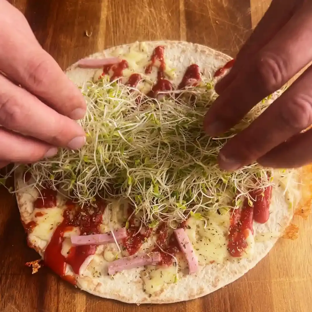 Pizza Wrap — steg 7