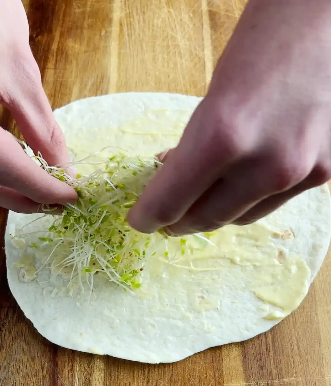Roastbiff wrap — steg 3