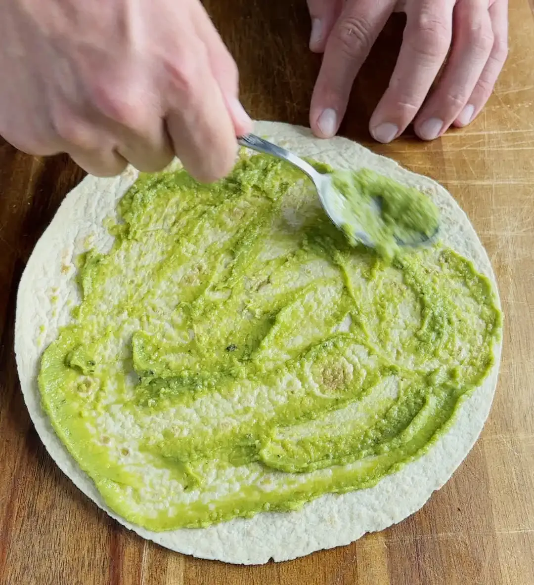 Vegansk Taco Wrap — steg 2