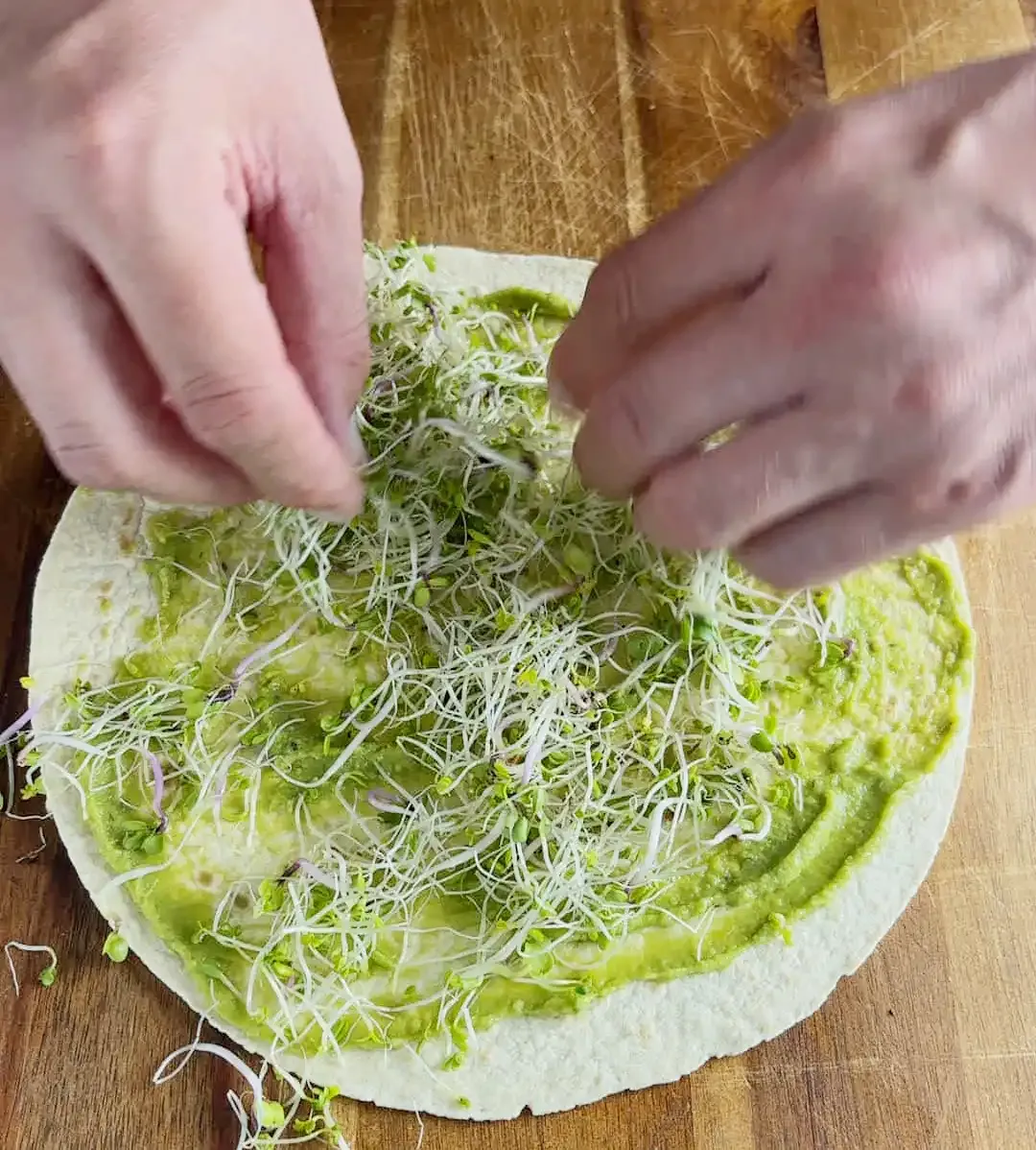 Vegansk Taco Wrap — steg 3