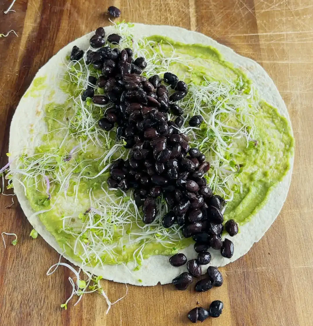 Vegansk Taco Wrap — steg 4