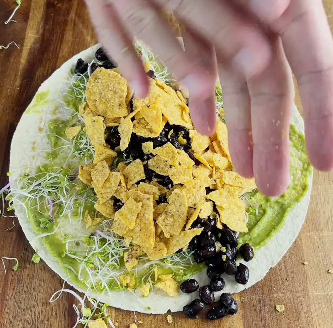 Vegansk Taco Wrap — steg 5