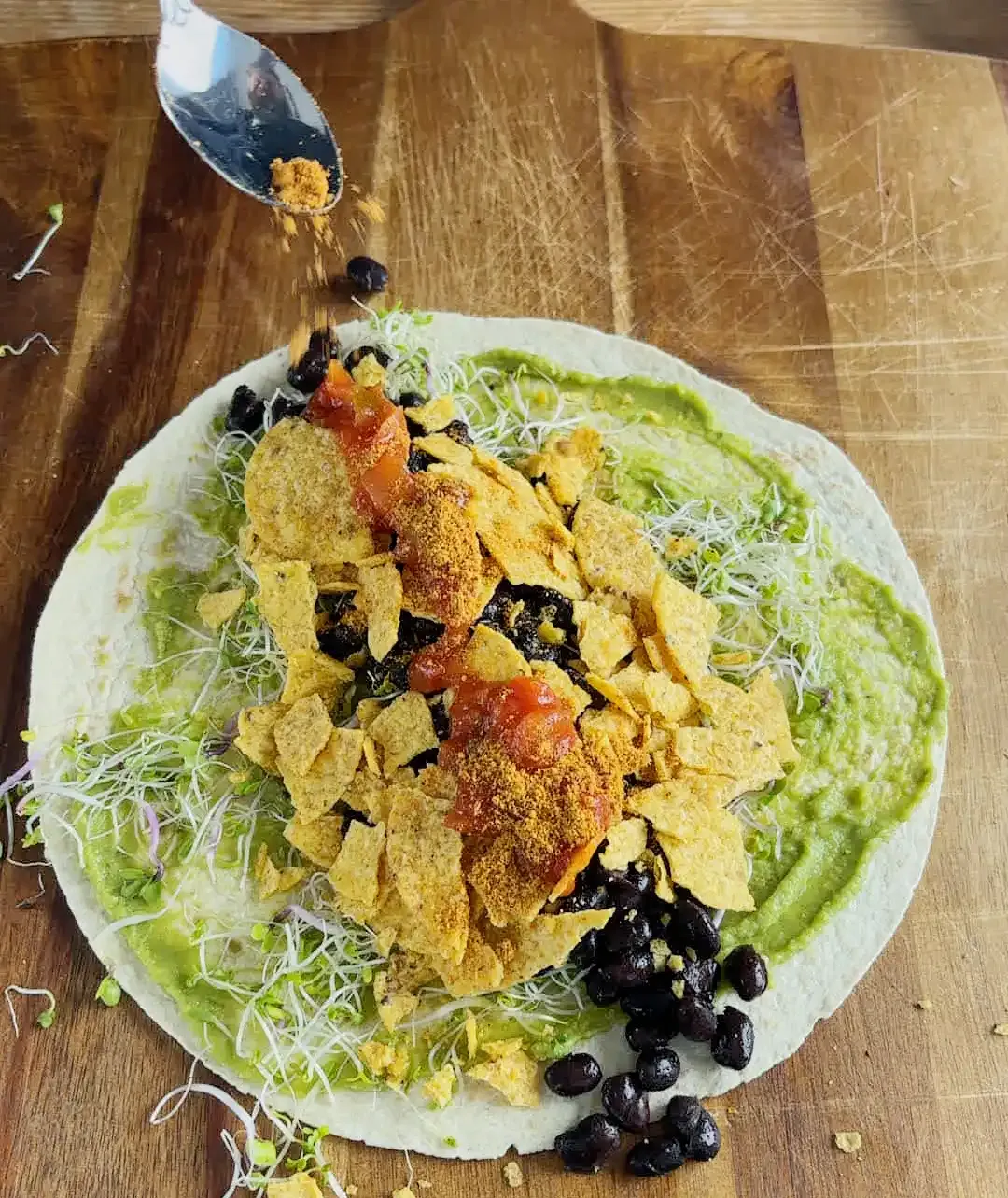 Vegansk Taco Wrap — steg 7