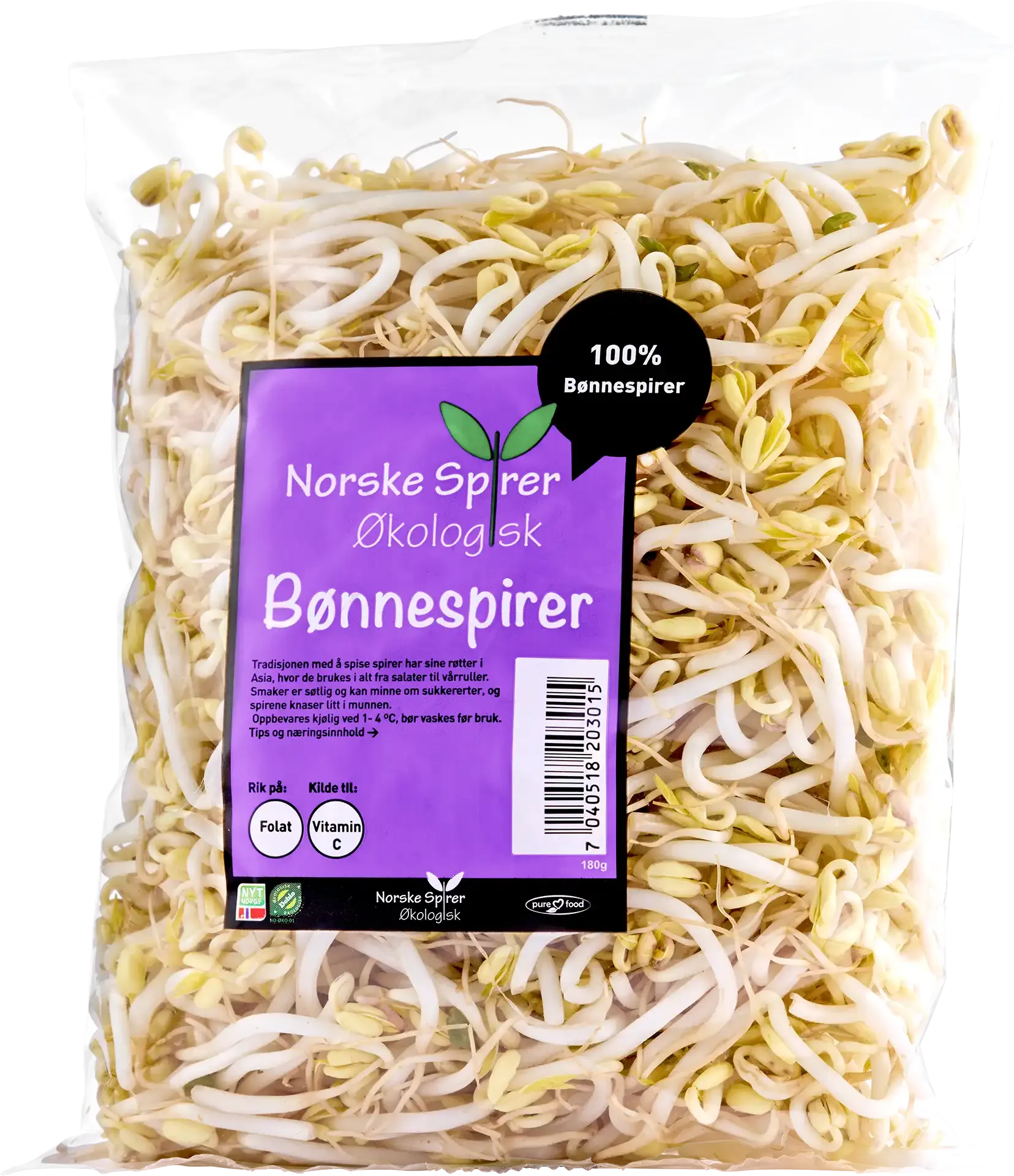 Bønnespirer — spirepakke