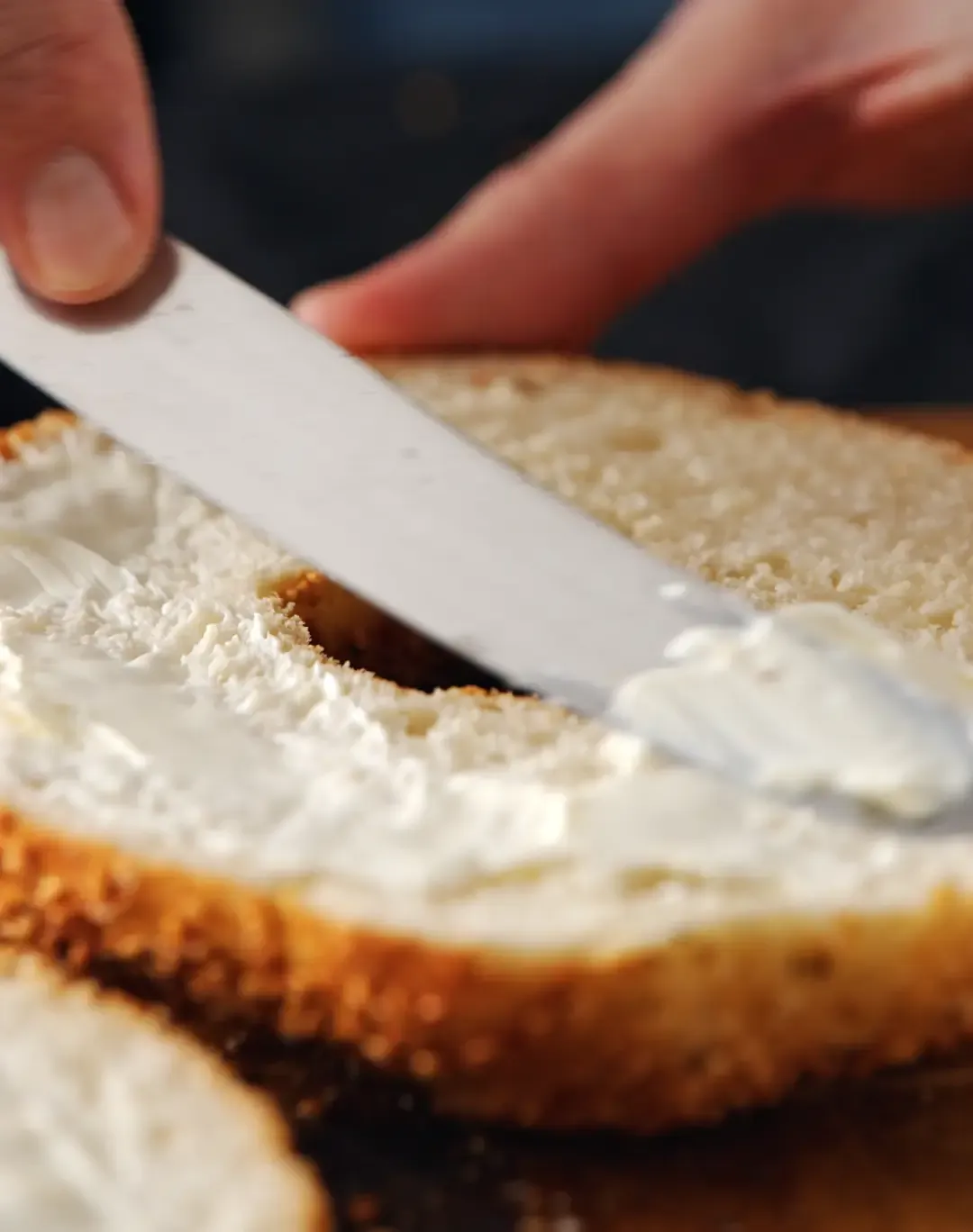 Røkelaks bagel — steg 2