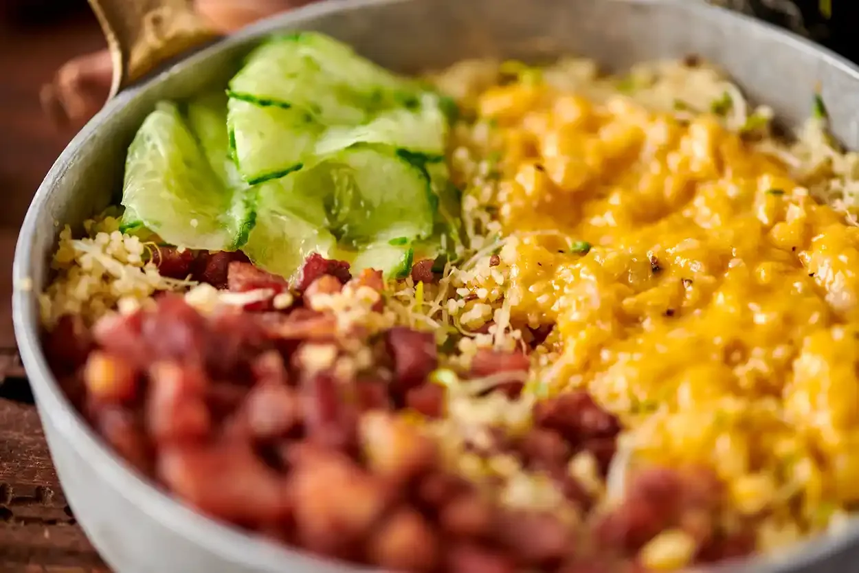 egg & bacon bowl — steg 8