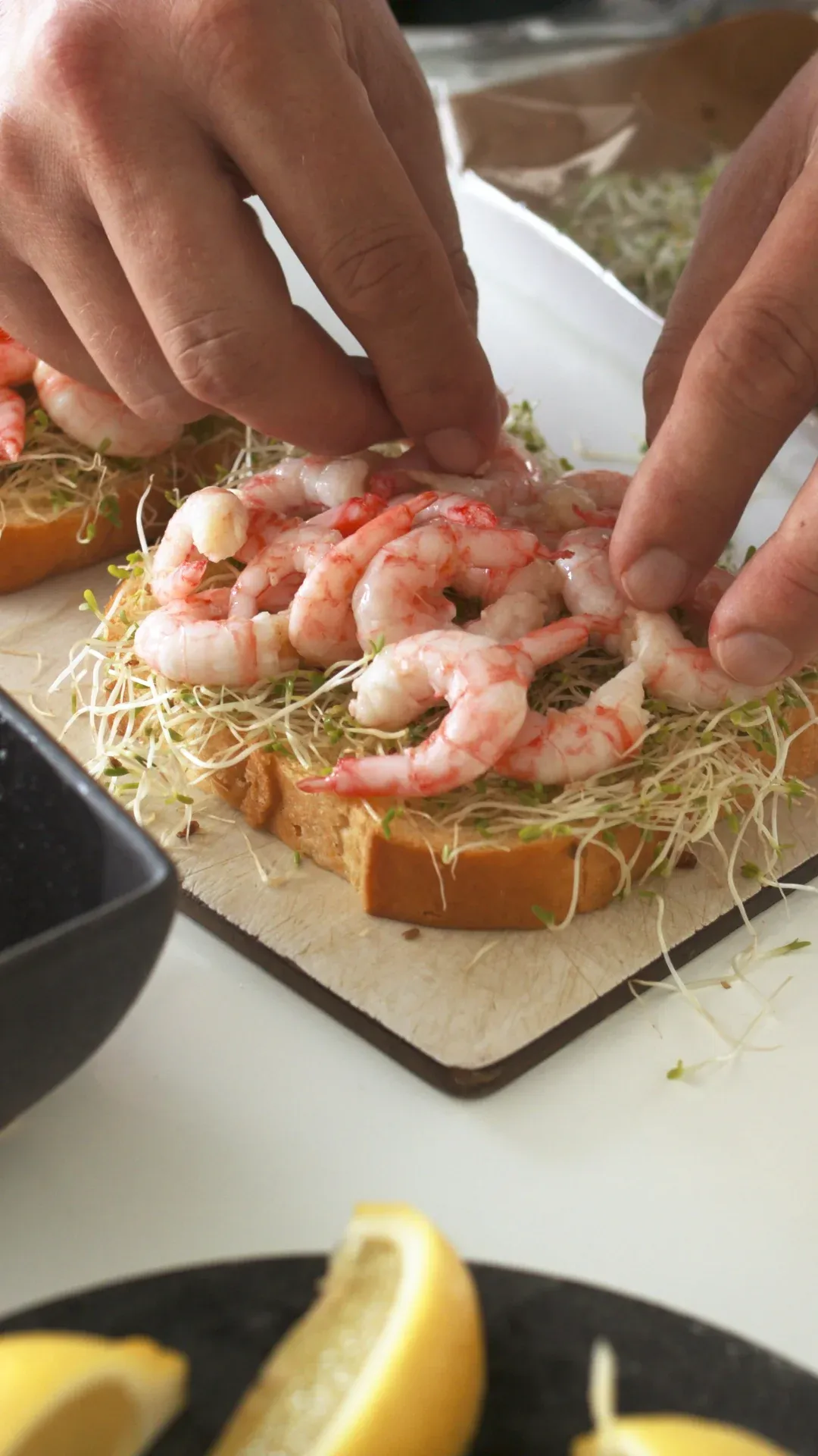 Rekesmørbrød — steg 2
